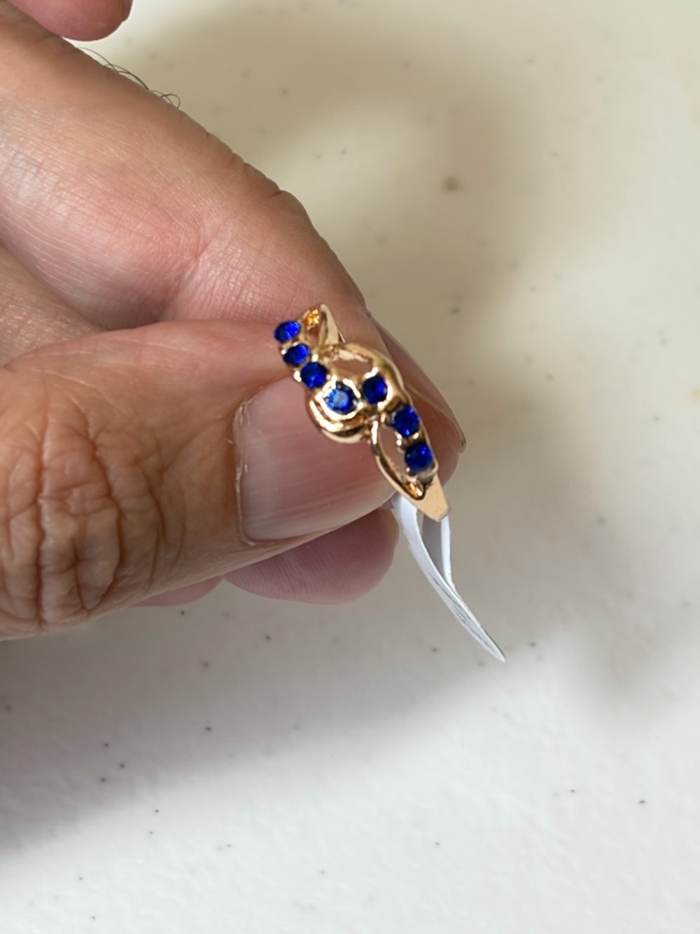 Blue Gemstone Ring.